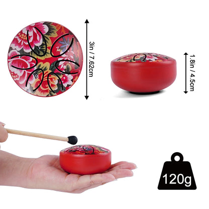 Custom Chakra Drum 3 Inch 6 Tone